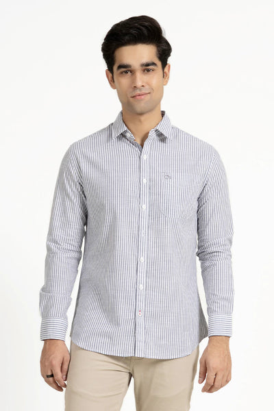 Grey Lining Regular Fit Casual Shirt