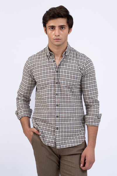 Smart Fit Checkered Casual Shirt