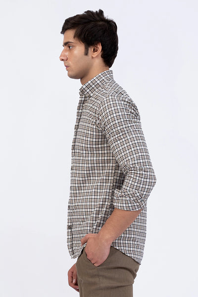 Smart Fit Checkered Casual Shirt