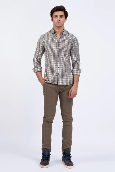 Smart Fit Checkered Casual Shirt