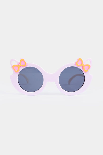 Cat-Eye Sunglasses With Bow Corners - Cougar Clothing
