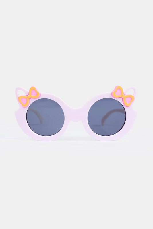 Cat-Eye Sunglasses With Bow Corners - Cougar Clothing