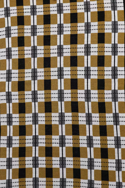 Brown Checkered Wool Shawl