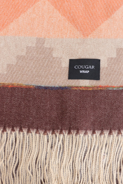 Color Block Knit Shawl