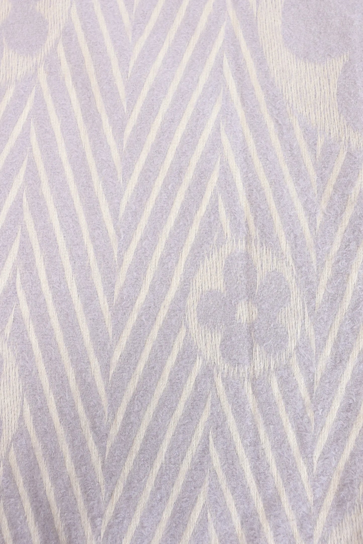 Contrast Striped Knit Shawl