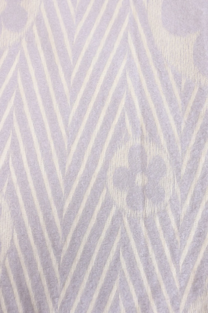 Contrast Striped Knit Shawl