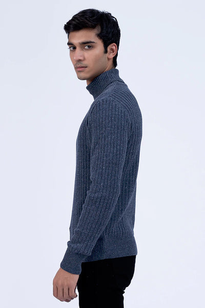 Cerulean Blue Turtleneck Sweater