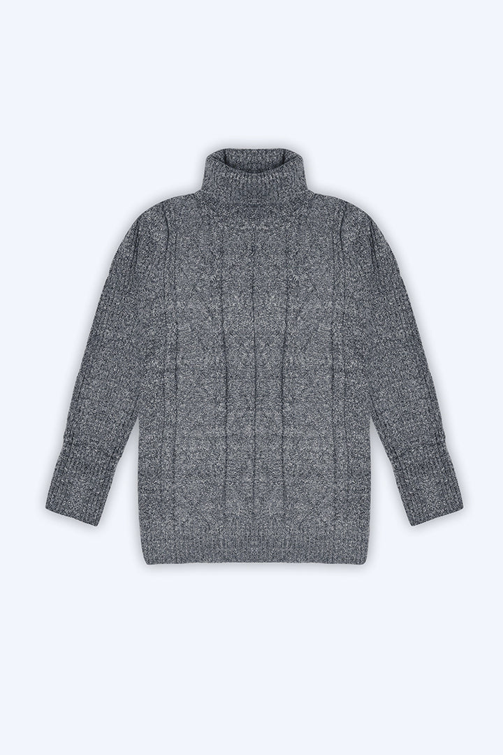 Charcoal Turtleneck Sweater