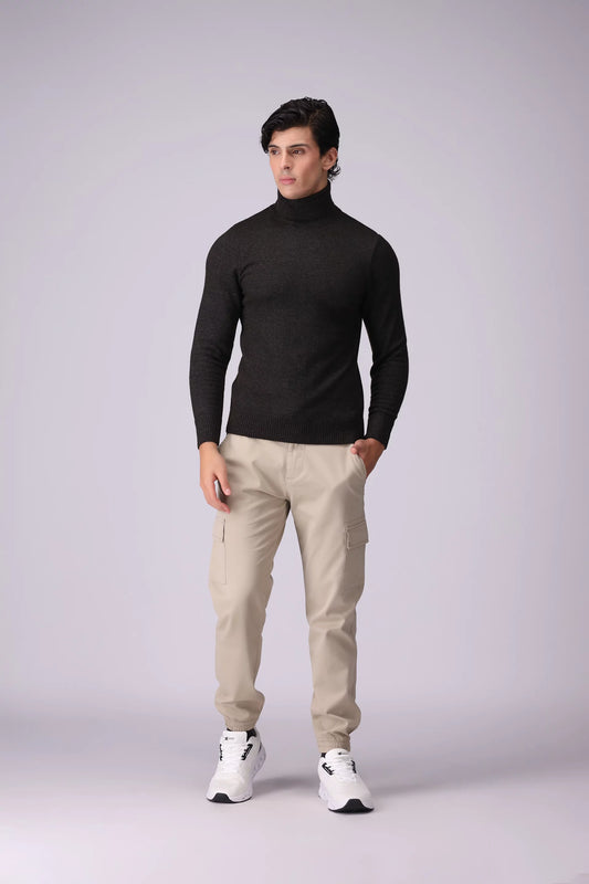 Turtleneck Plush Sweater - Cougar Clothing