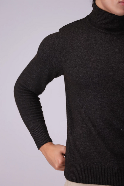 Turtleneck Plush Sweater - Cougar Clothing