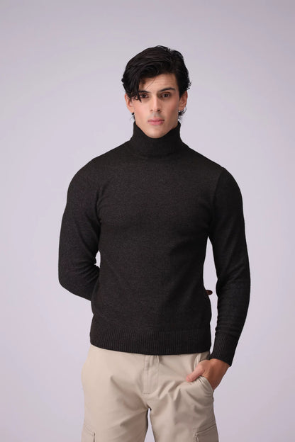 Turtleneck Plush Sweater - Cougar Clothing
