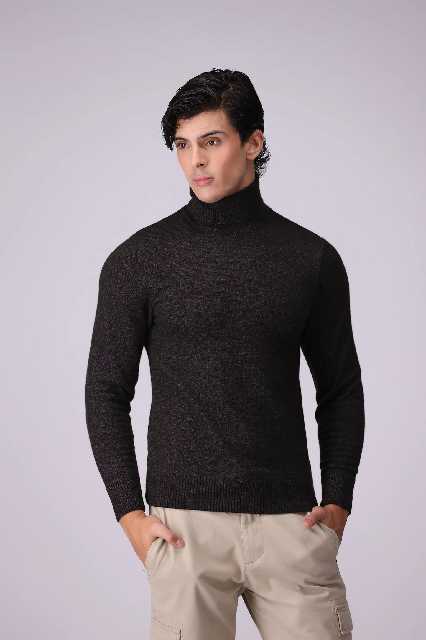 Turtleneck Plush Sweater - Cougar Clothing