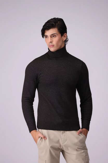 Turtleneck Plush Sweater - Cougar Clothing