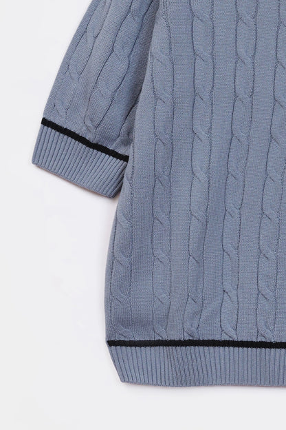 Short Sleeved Knit Sweater - Cougar Clothing