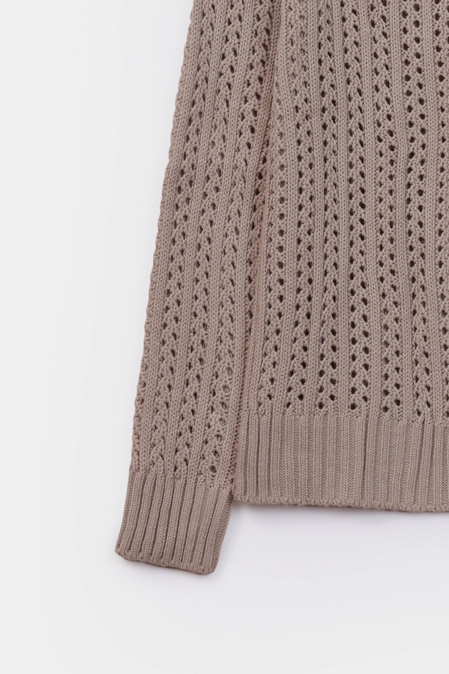 Crochet Knit Sweater - Cougar Clothing