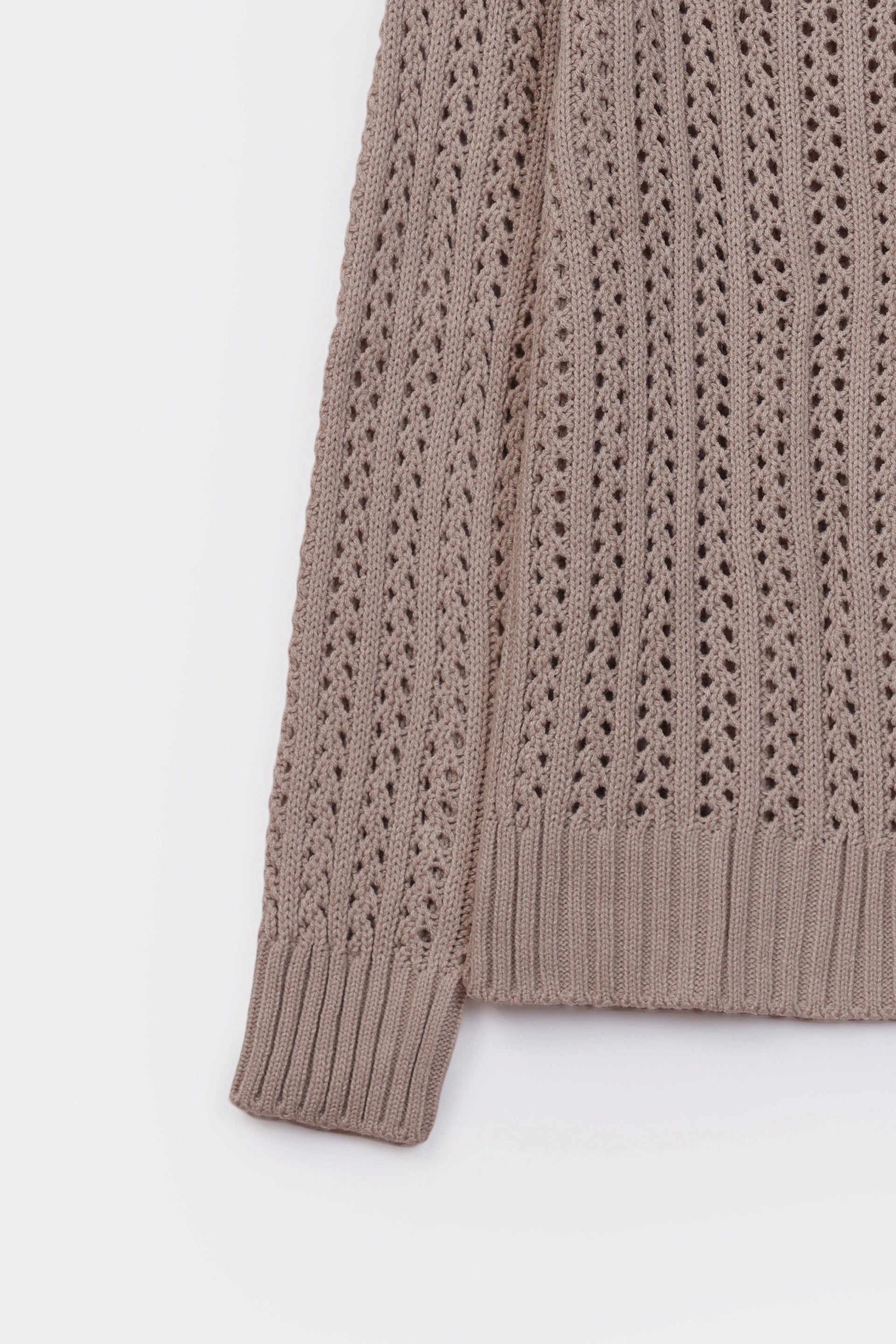 Crochet Knit Sweater - Cougar Clothing