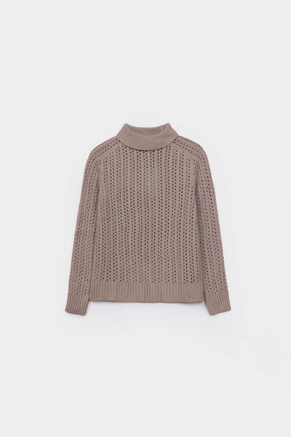 Crochet Knit Sweater - Cougar Clothing