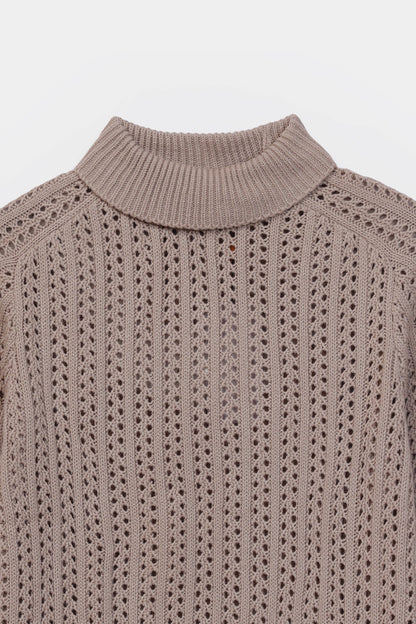 Crochet Knit Sweater - Cougar Clothing