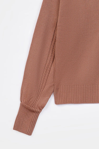 V-Neck Knit Sweater - Cougar Clothing