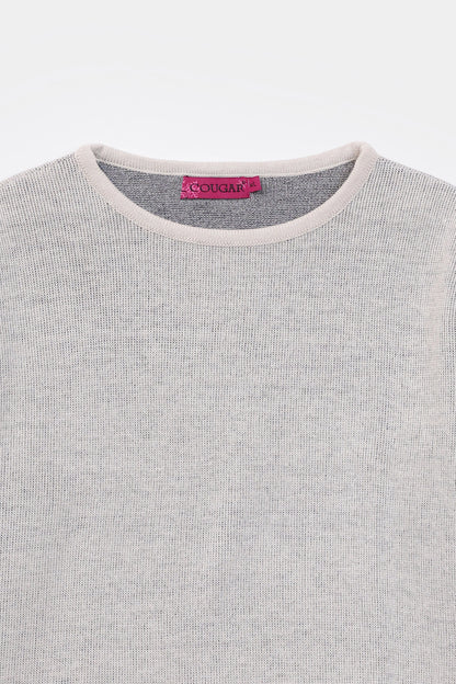 Cropped Jacquard Sweater - Cougar Clothing