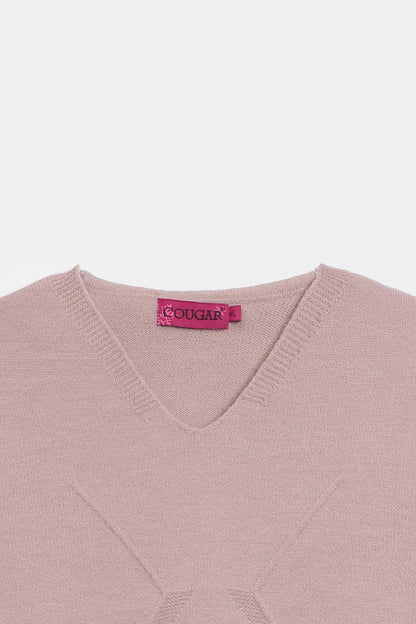 Sweater With Knit Lines