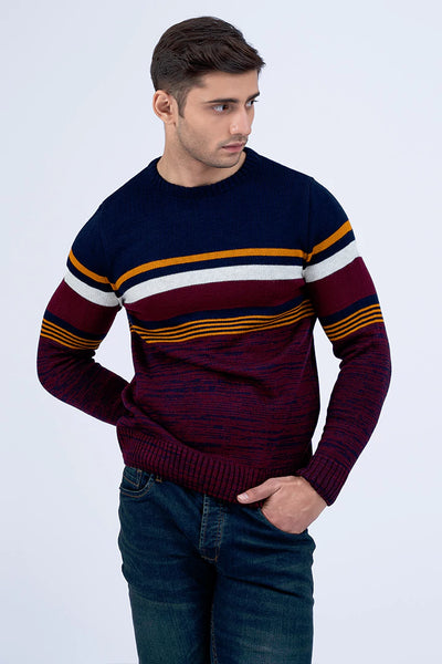 Ribbed Striped Sweater