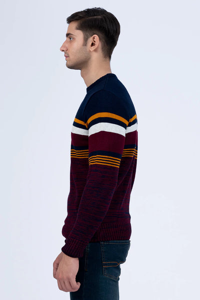 Ribbed Striped Sweater