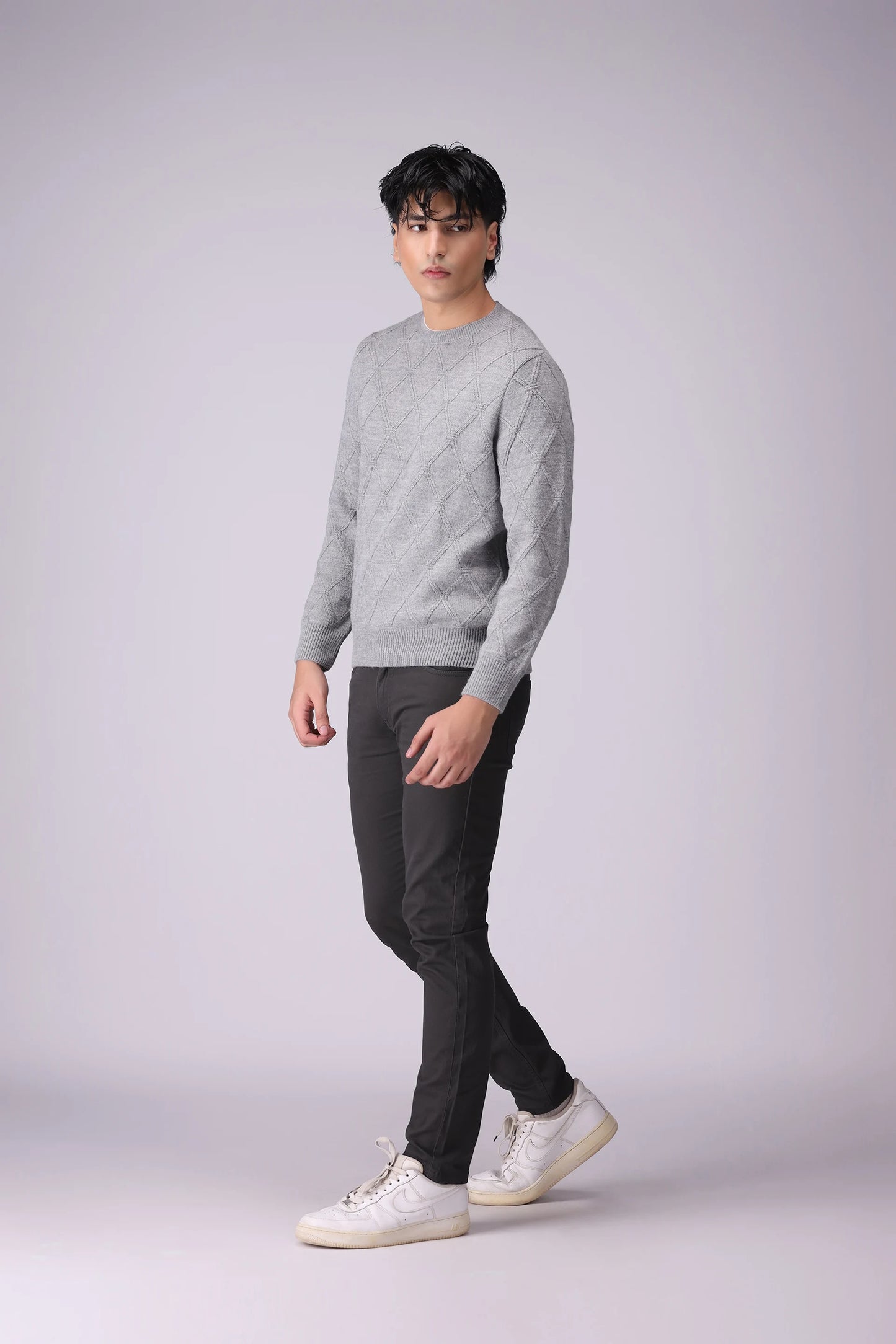 Diamond Pattern Sweater - Cougar Clothing