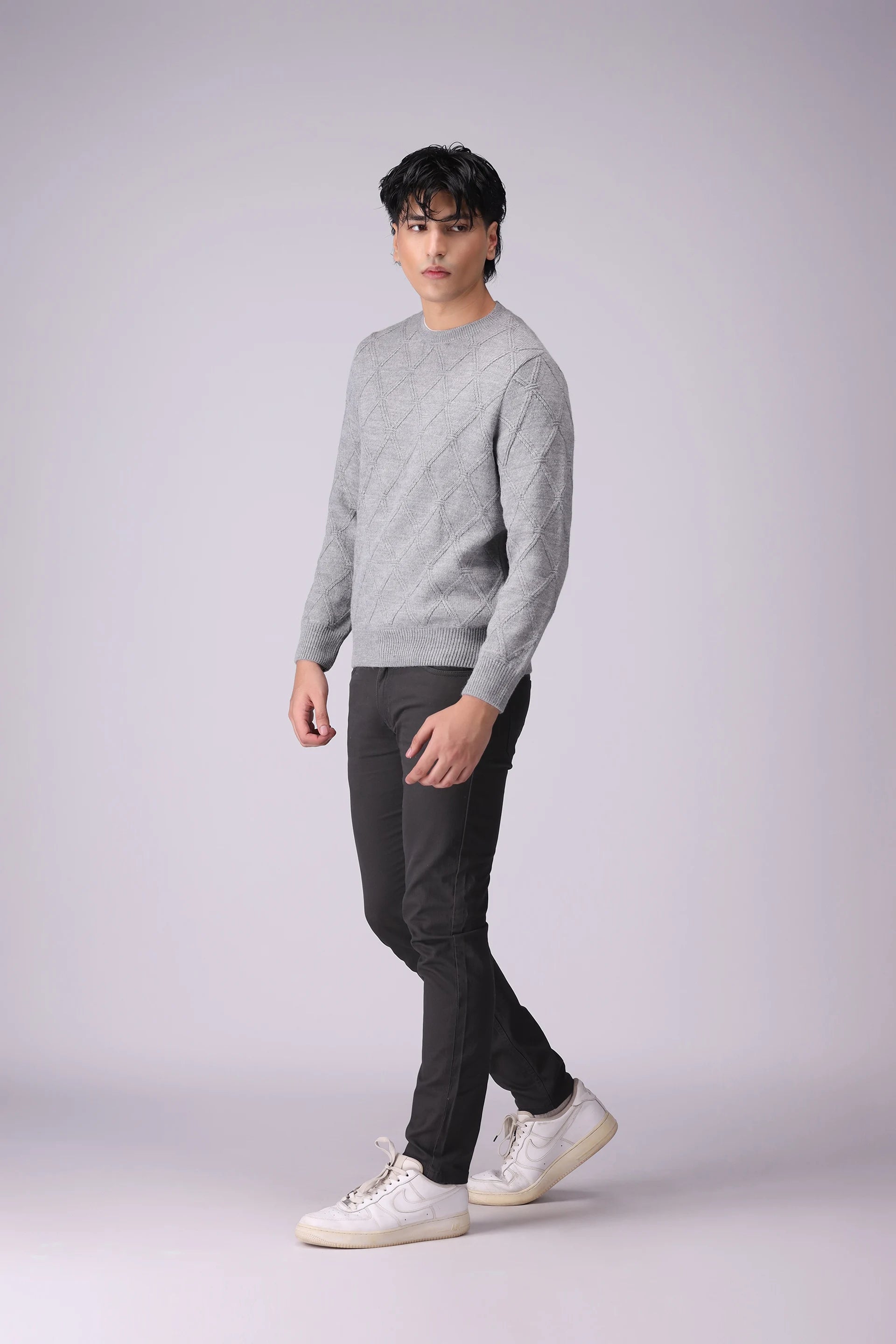 Diamond Pattern Sweater - Cougar Clothing