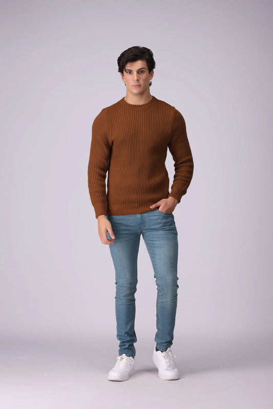 Purl Knit Sweater - Cougar Clothing