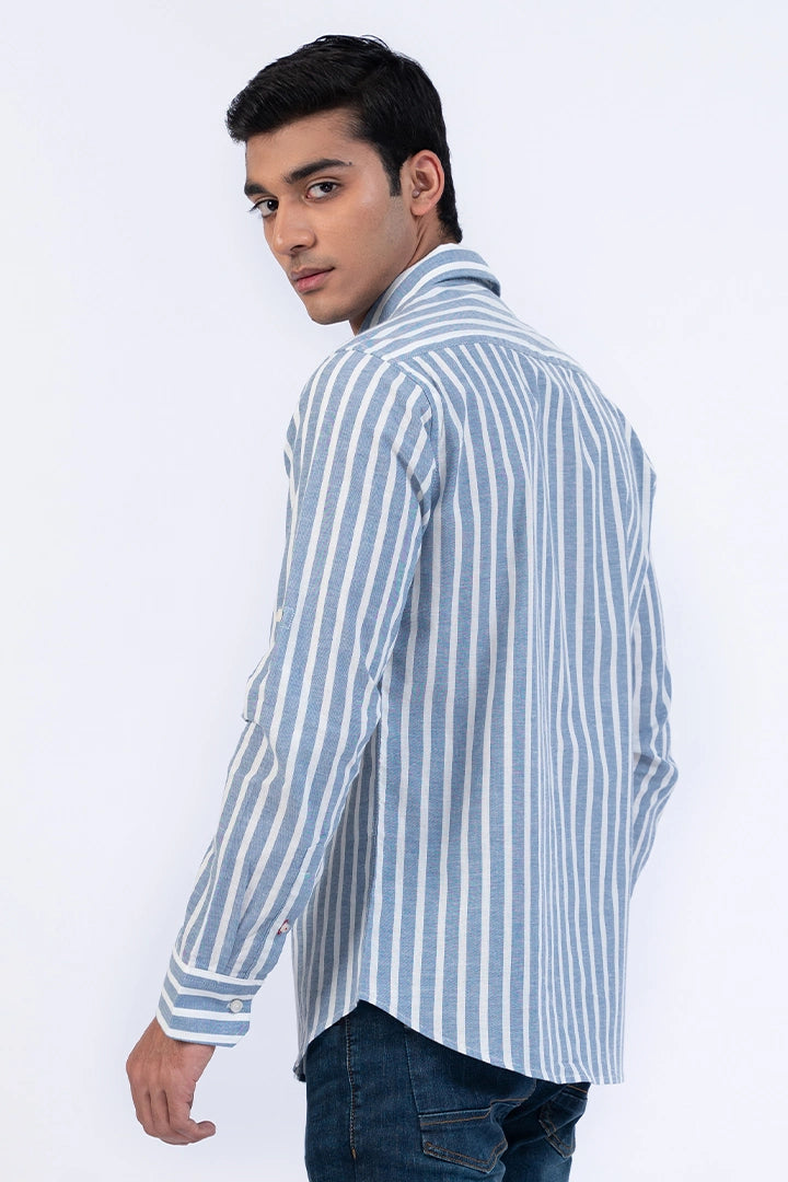Lined Button Down Smart Fit Casual Shirt
