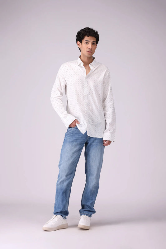 Regular Fit All Over Printed Shirt - Cougar Clothing