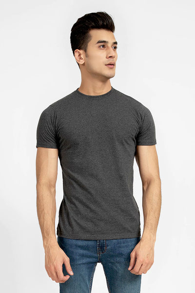 Charcoal Round Neck T-Shirt