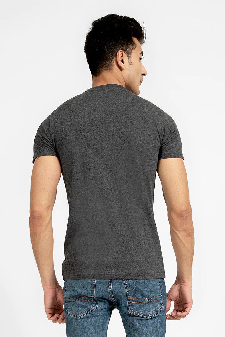 Charcoal Round Neck T-Shirt