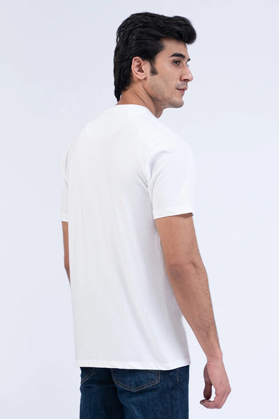White Graphic Relax Fit T-Shirt