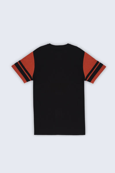Rust Color Block T-Shirt