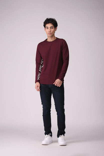 Text Printed T-Shirt - Cougar Clothing