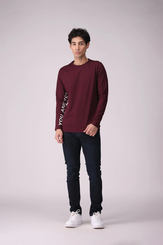 Text Printed T-Shirt - Cougar Clothing