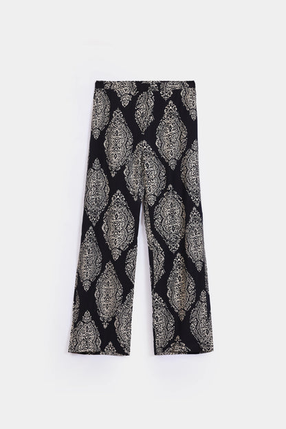 Printed Viscose Blend Trousers - Cougar Clothing