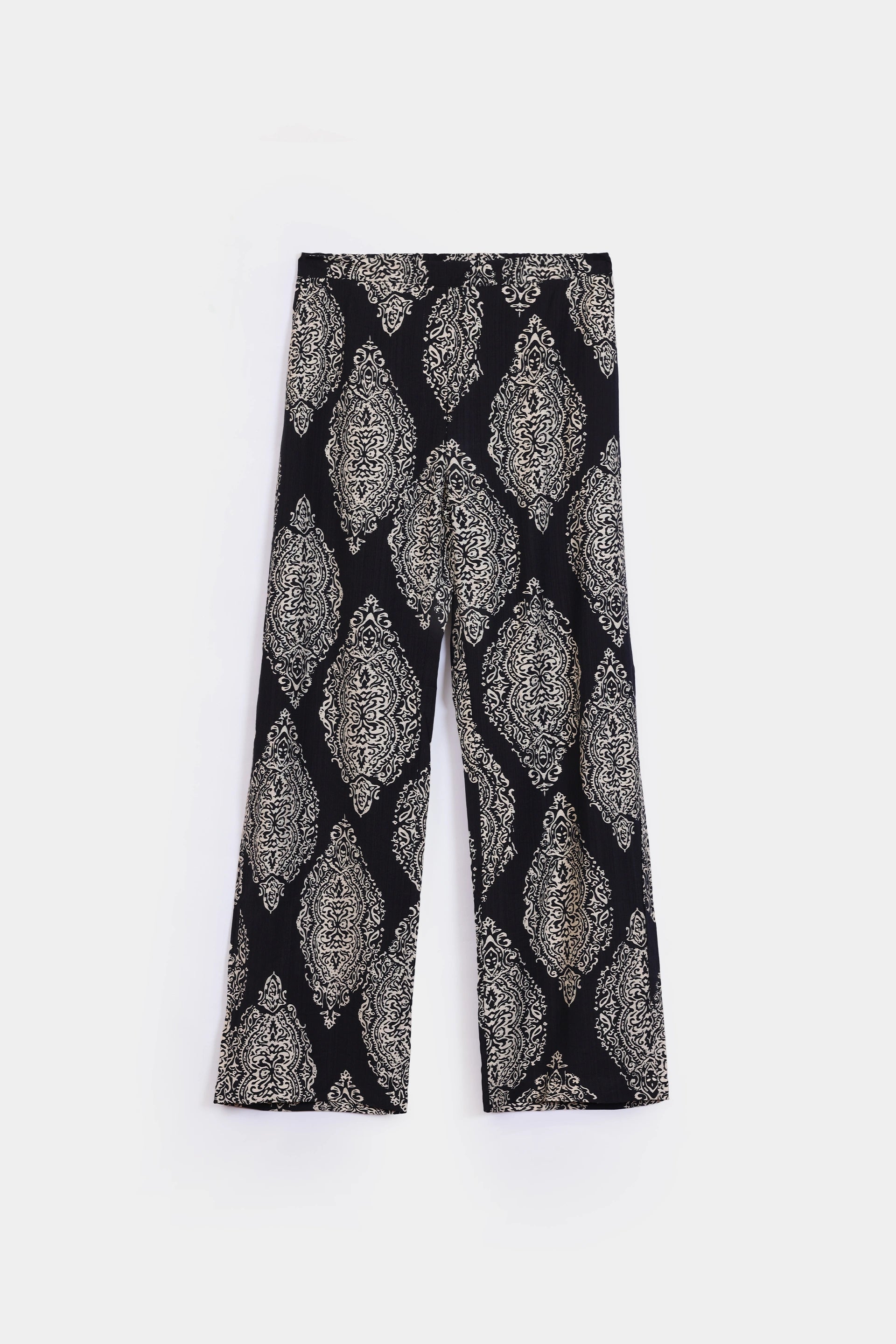 Printed Viscose Blend Trousers - Cougar Clothing