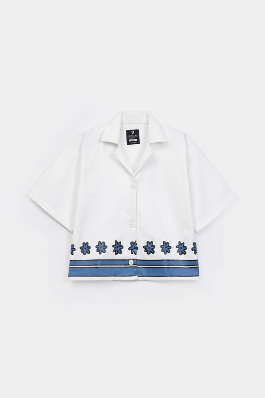 Printed Hem Resort Shirt - Cougar Clothing