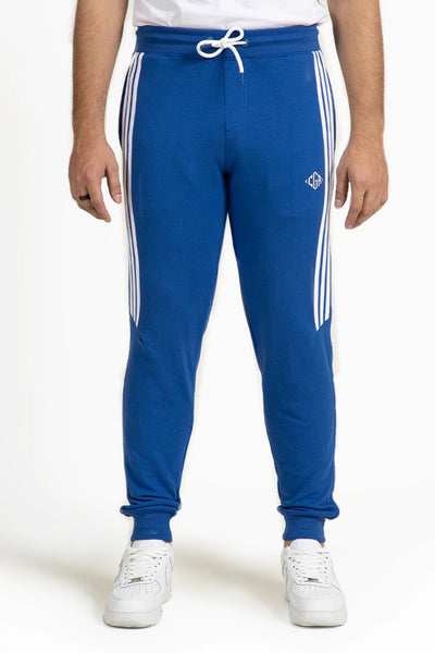 Blue Side Striped Relax Fit Trousers