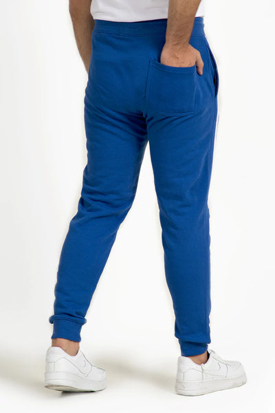 Blue Side Striped Relax Fit Trousers