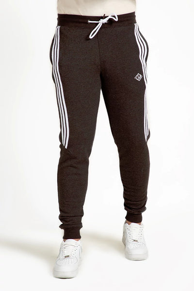 Coffee Striped Relax Fit Jogger Pants