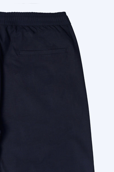 Navy Woven Slim Fit Trousers