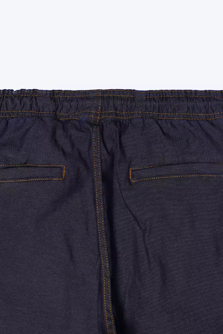 Navy Slim Fit Woven Trousers