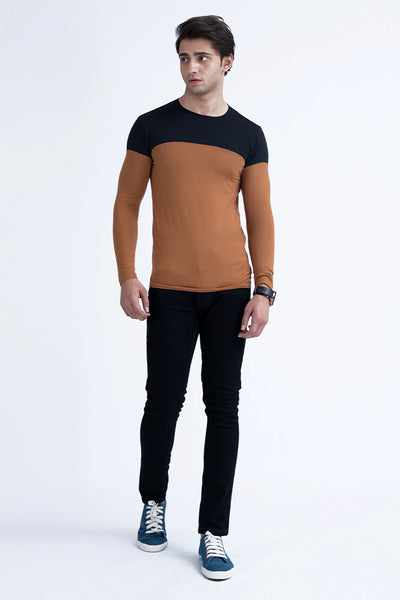 Caramel Color Block T-Shirt