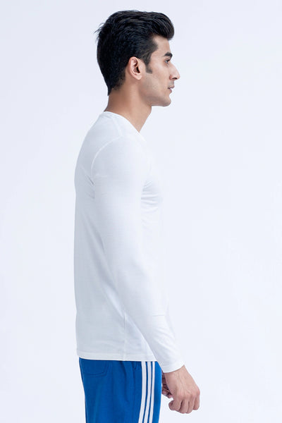 White Round Neck T-Shirt