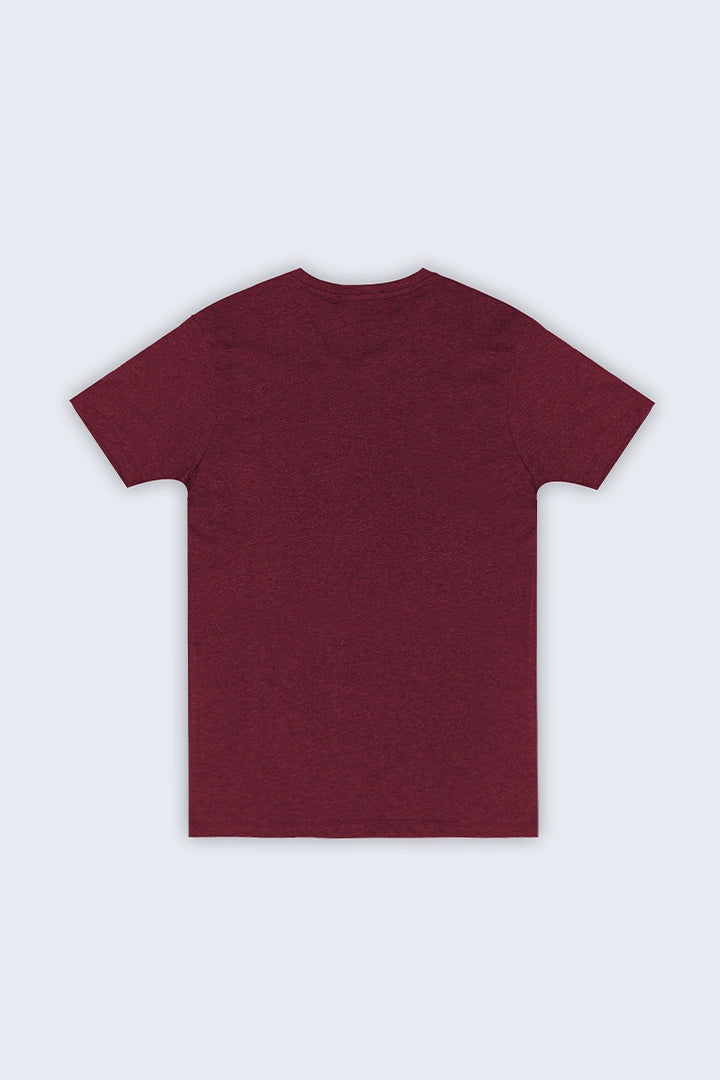Maroon V-Neck T-Shirt