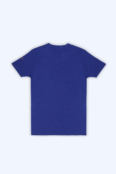 Blue Textured T-Shirt